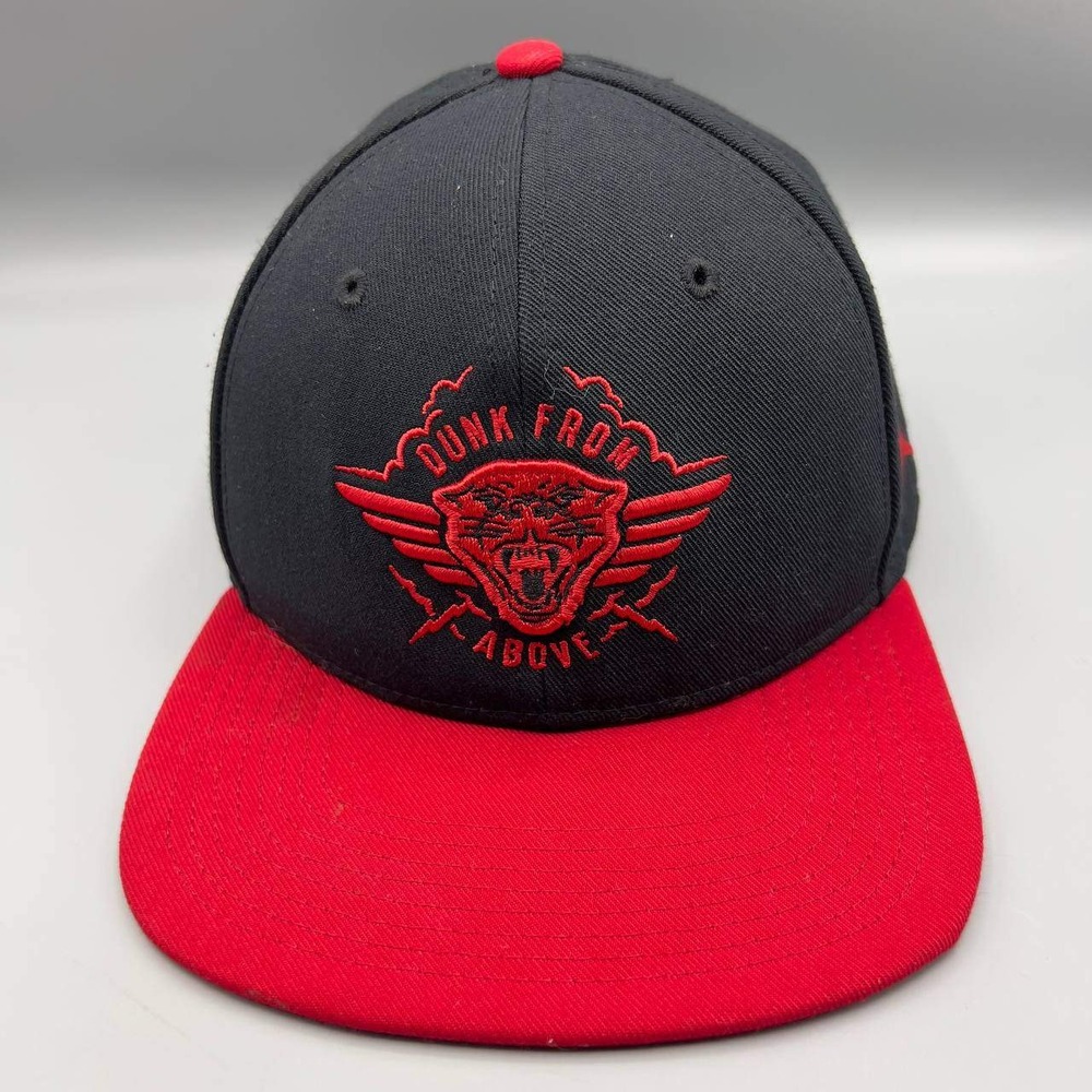 Air Jordan Hat Men‎ Black Red Dunk from Above Jumpman Snap Back Cap